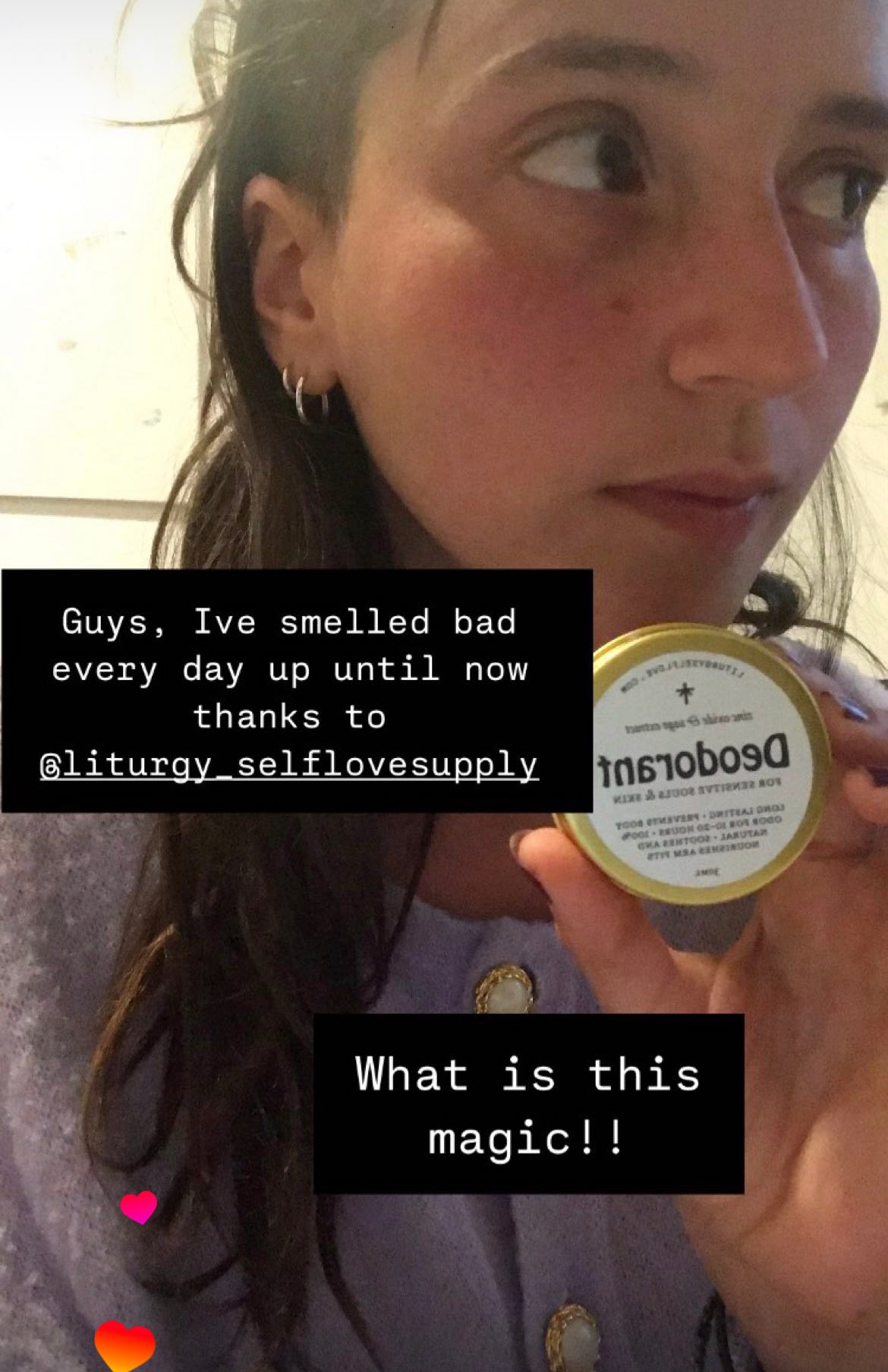 Natural Deodorant - with zinc oxide & sage extract