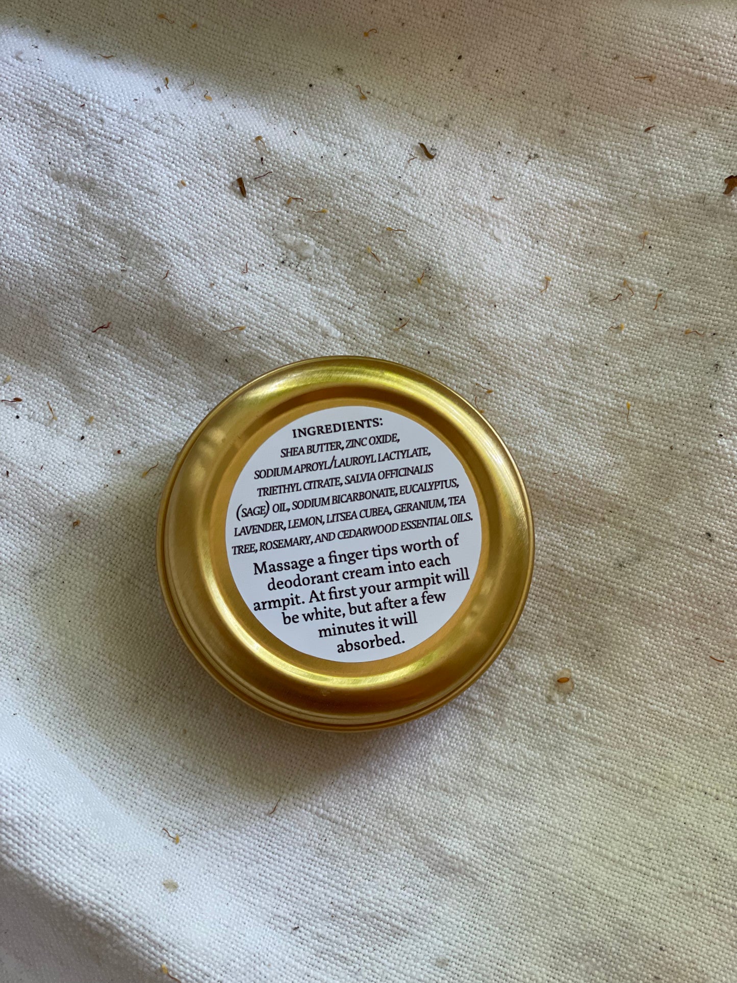 Natural Deodorant for sensitive souls - with zinc oxide & sage extract