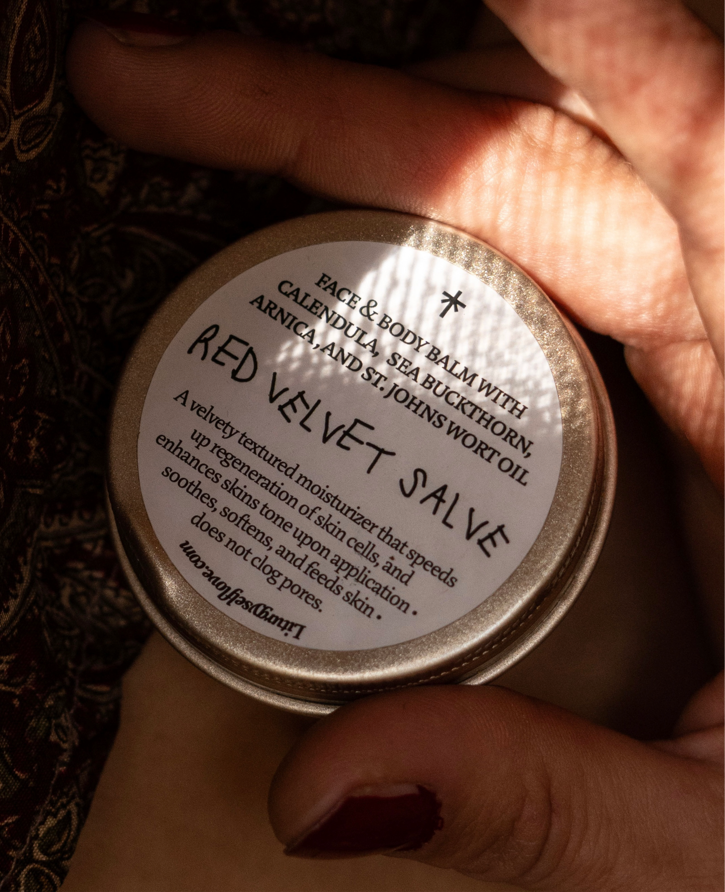 Red Velvet Salve - with calendula, sea buckthorn, and arnica